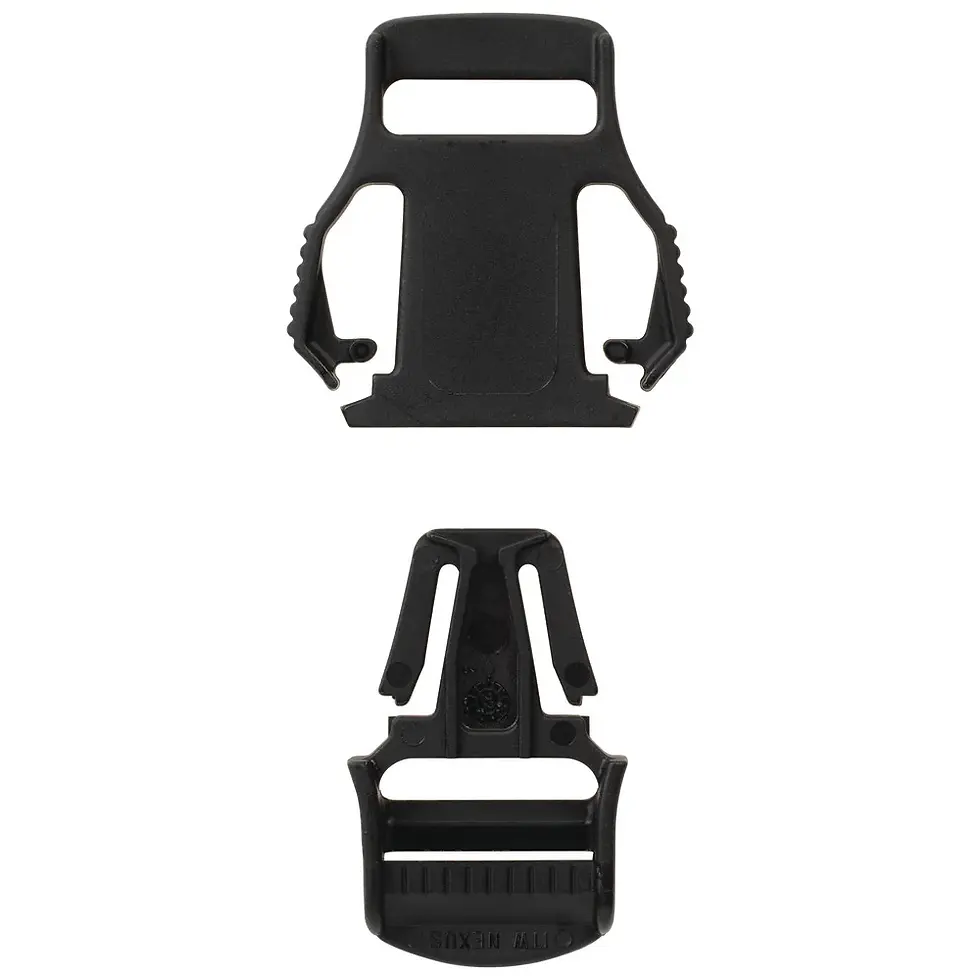 Thumbnail: #5605 Wide guard Side Release Buckle Black, 3/4"
