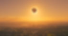 High altitude balloon eclipsing the Sun at golden hour