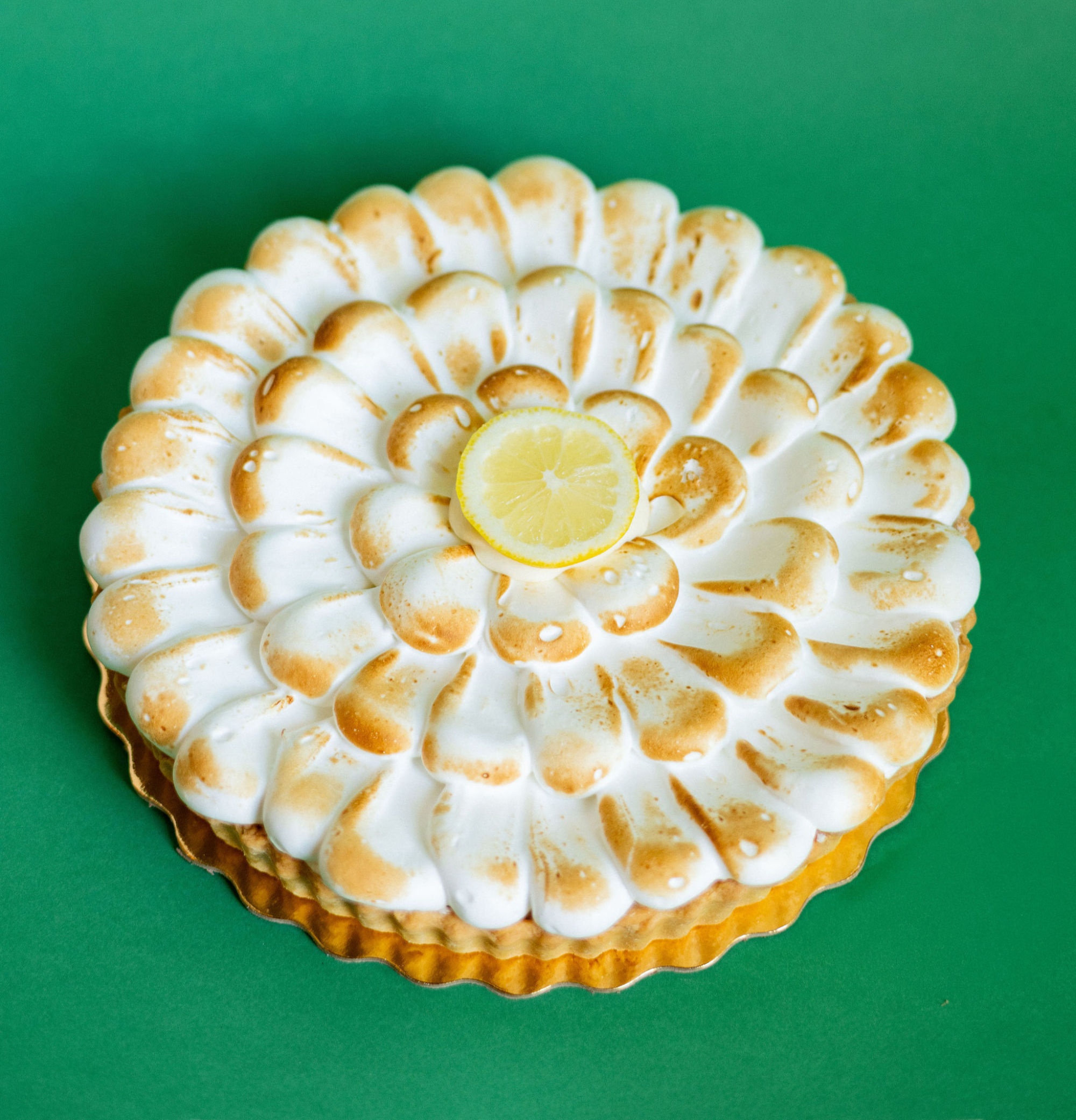 Floral Lemon Cream Tart (10")