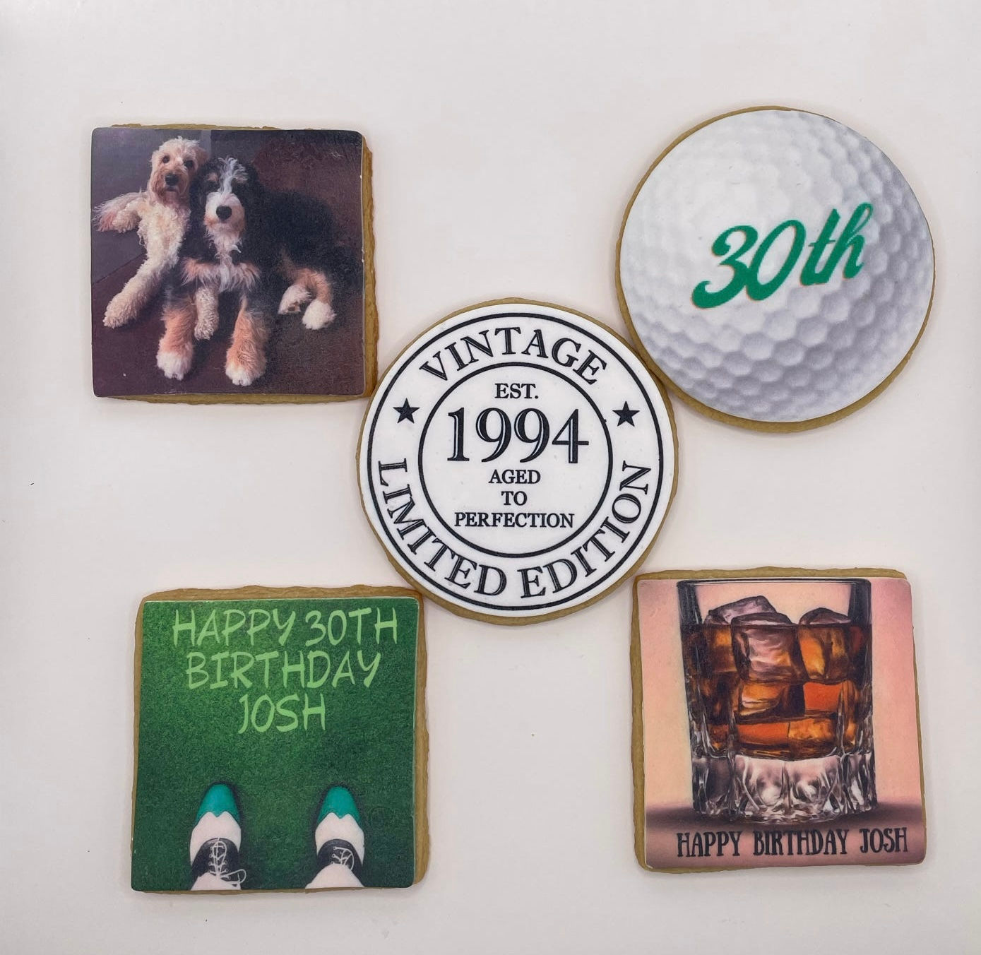 Custom Printed Birthday Cookies
