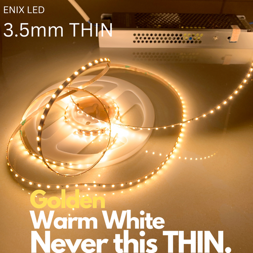 Led Tipis ENIX LED Strip PCB Tipis 3.5mm Thin DC24V 3000K 140leds per meter ...