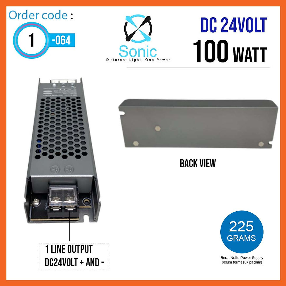 Thumbnail: Sonic Titanium Grey Switching Mode Power Supply DC24Volt 100 Watt 4.16A