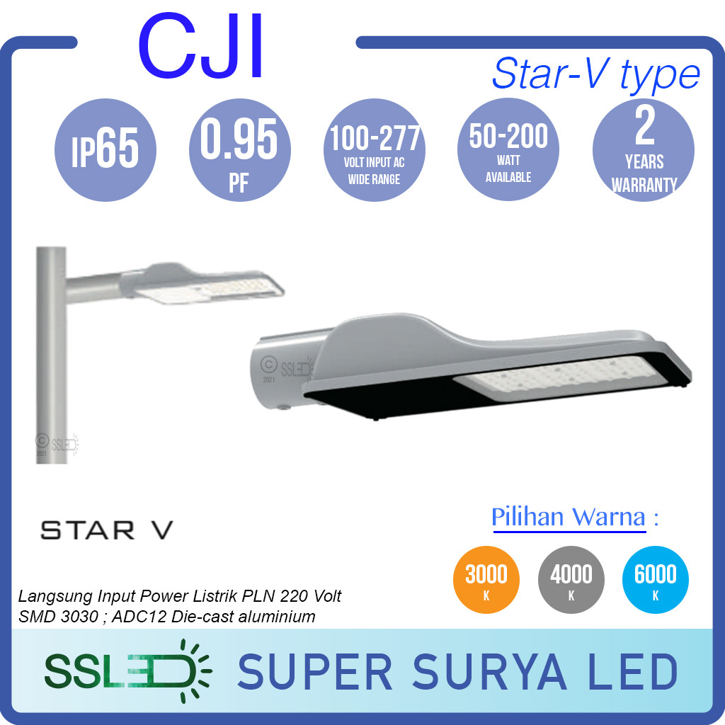 Lampu Jalan LED Streetlight Star-V Type