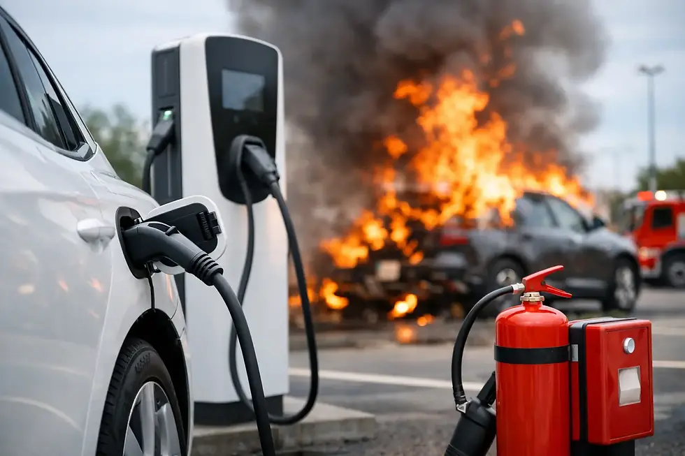How to Protect EV Charging Sites from Fire