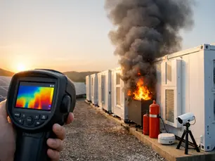 Solar Battery Fire Risk Monitoring for BESS
