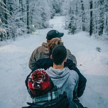 Winter sledding at Bambi Lake