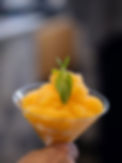 Traditional Sicilian granita served at Mìzzica Pasta & Bistrot in Brussels