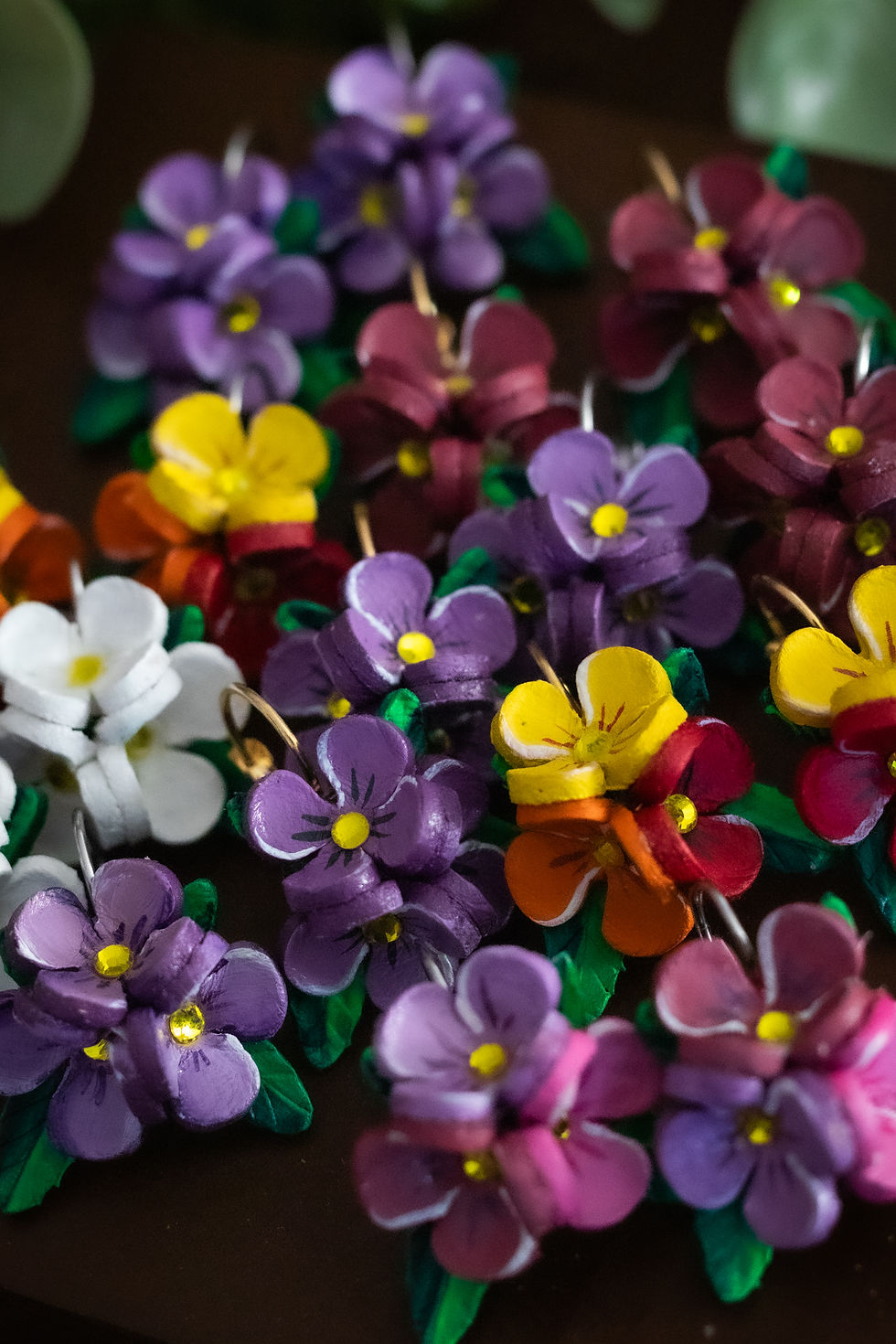Miniature : Boucles d'oreilles * L'espoir des Aubriètes Lilas*