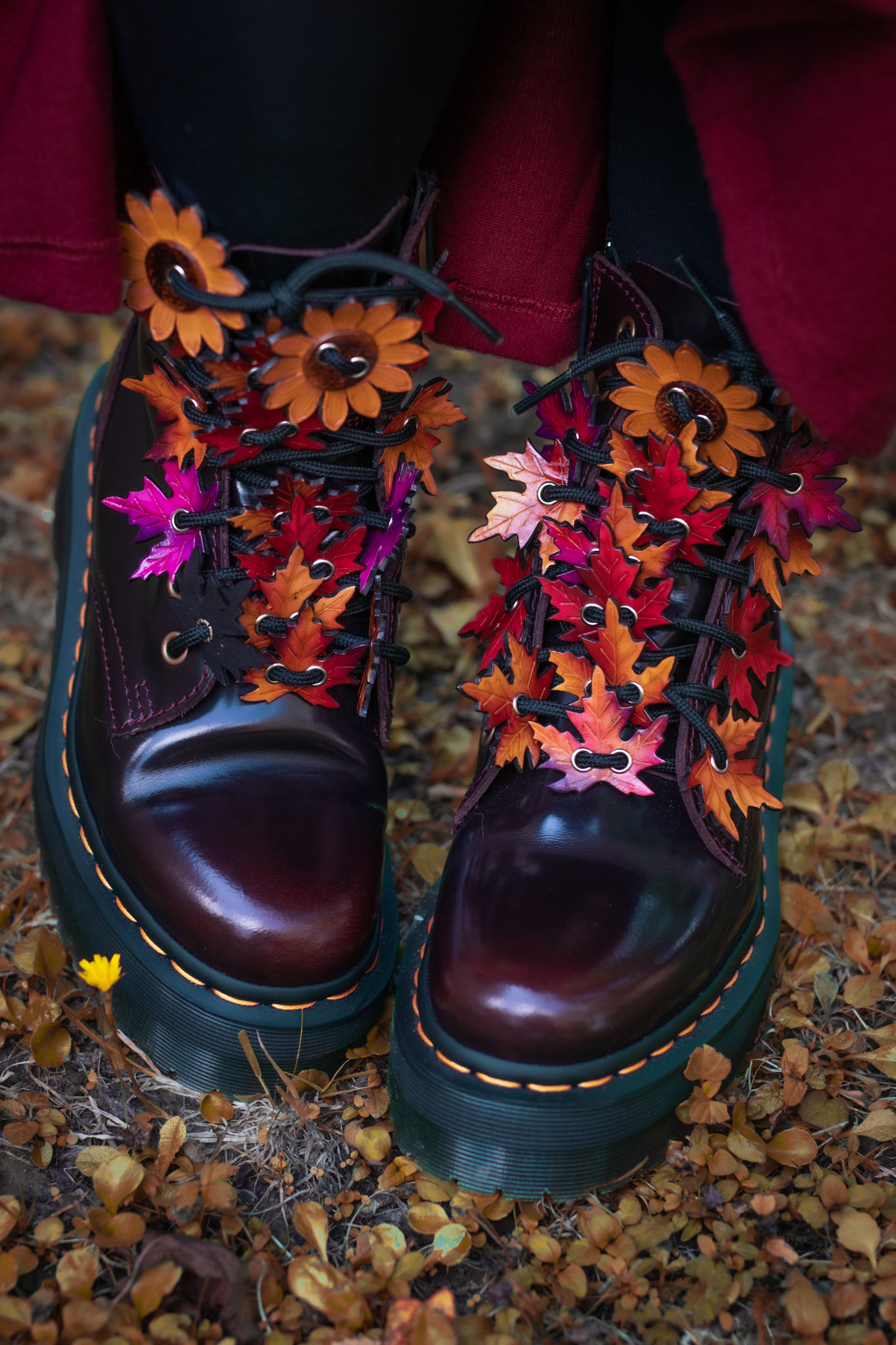 Bijoux de lacet Feuilles