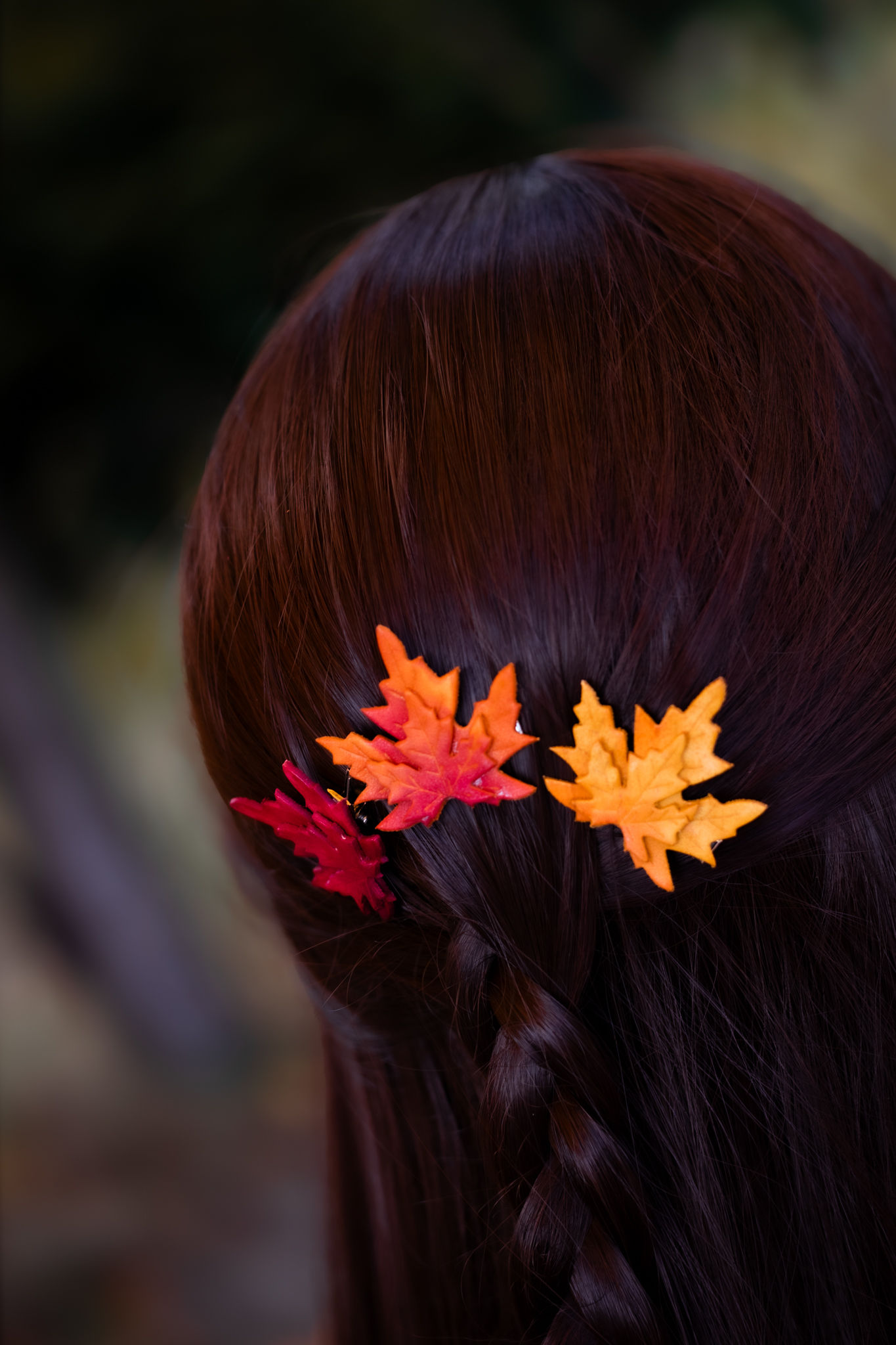 Trio de barrettes * Feuilles d'érable *