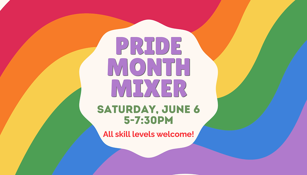 Pride Month Mixer (June 6) - $12/member, $15/non-member