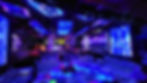 Interior of nightclub SHOWROOM XS featuring custom-designed lighting, sound systems, furniture, and immersive decor by Disco Designer.