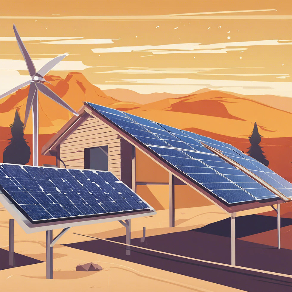 Fully renewable home in the mountains