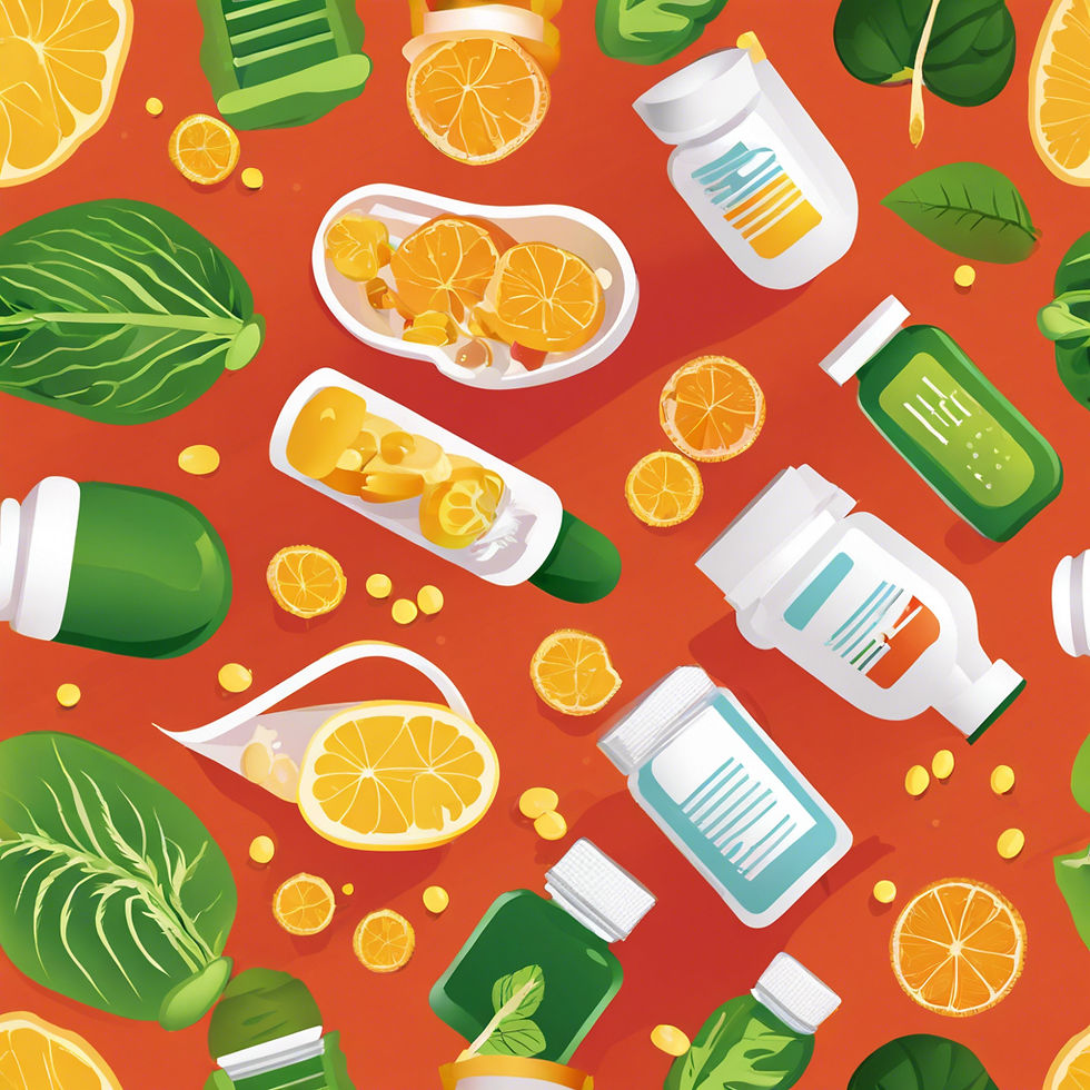 A collage of supplements