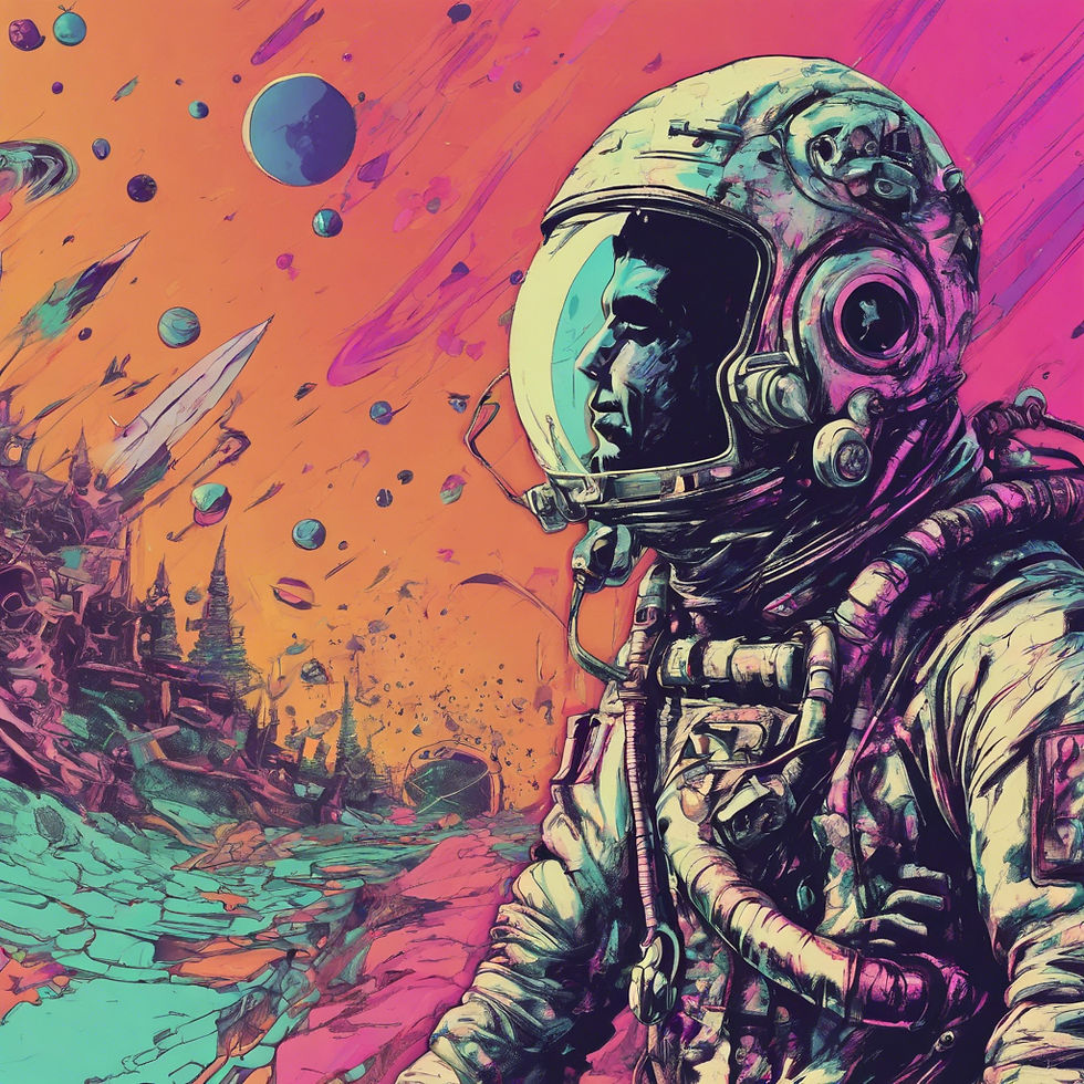 a person exploring mind space