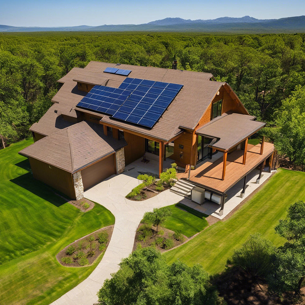 Solar Panels on a house