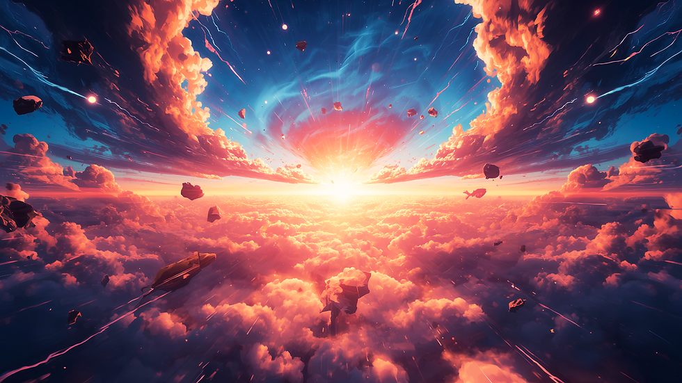 aura energy storm anime overlay, anime energy sky background, aura storm wallpaper, anime stream overlay, celestial energy sk