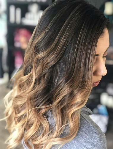 sun-kissed brunette balayage salem oregon