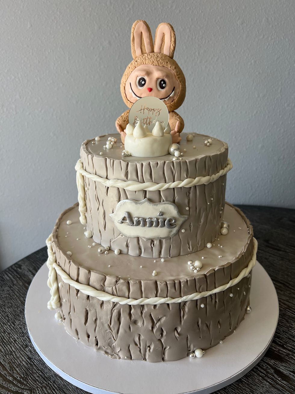 Thumbnail: Basic 2 Tiered Fondant Cake 6”/8”