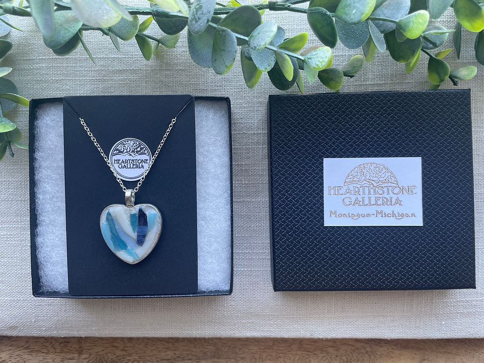 Thumbnail: “Sea Love” Seaglass Heart Pendant