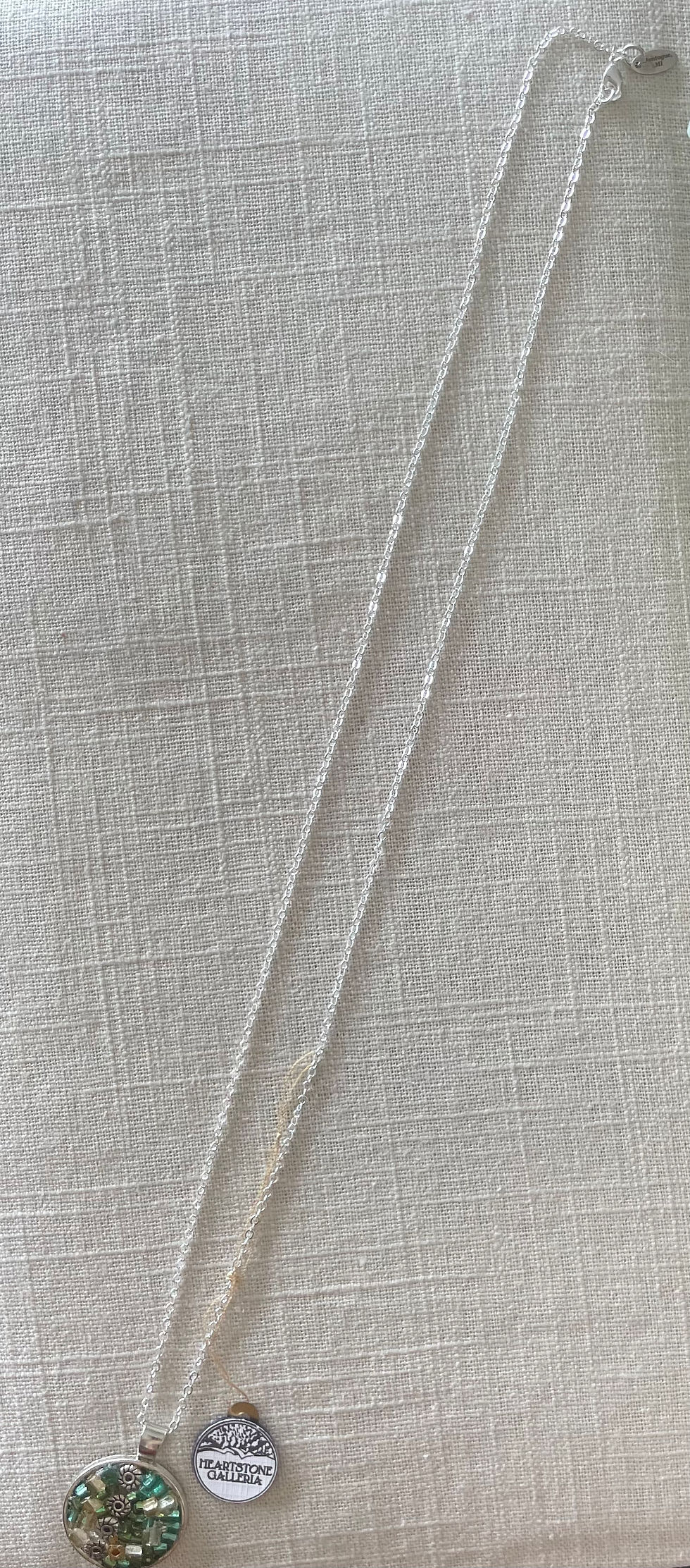 Thumbnail: “Garden Light” Micro Mosaic Pendant Necklace