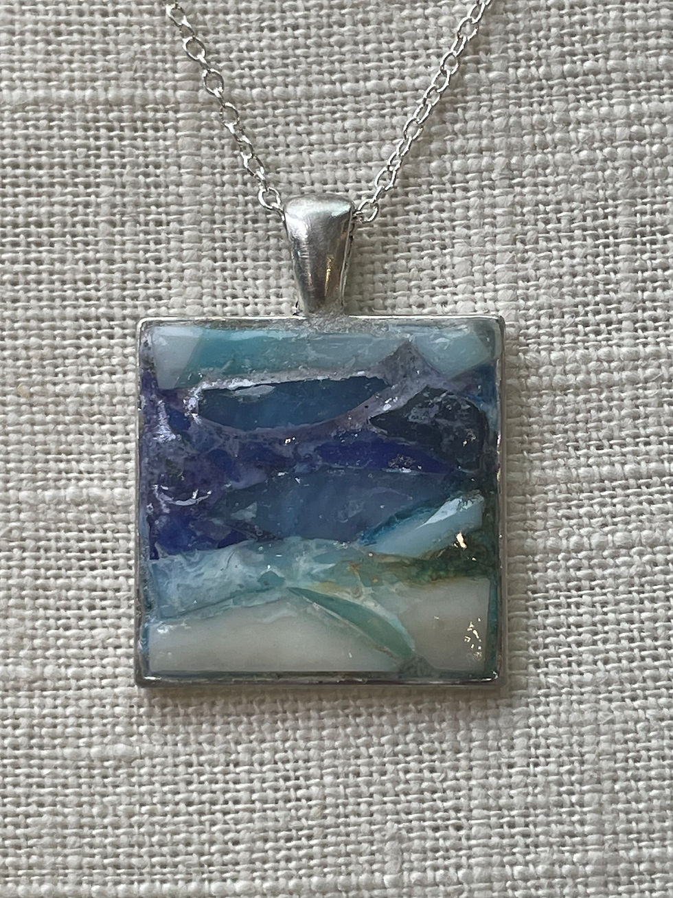 Thumbnail: “Lake MI Memories” Sea Glass Pendant Necklace