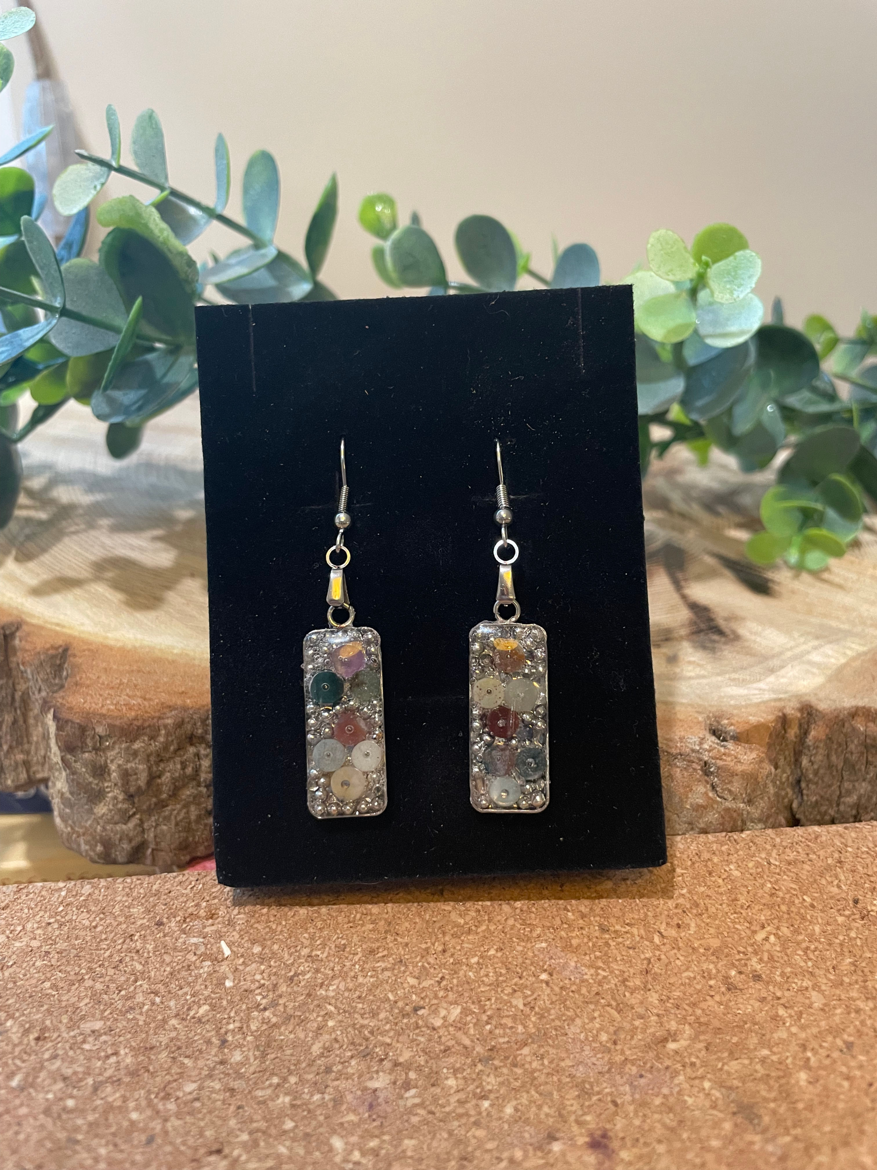 Multi-Color Micro Mosaic Earrings