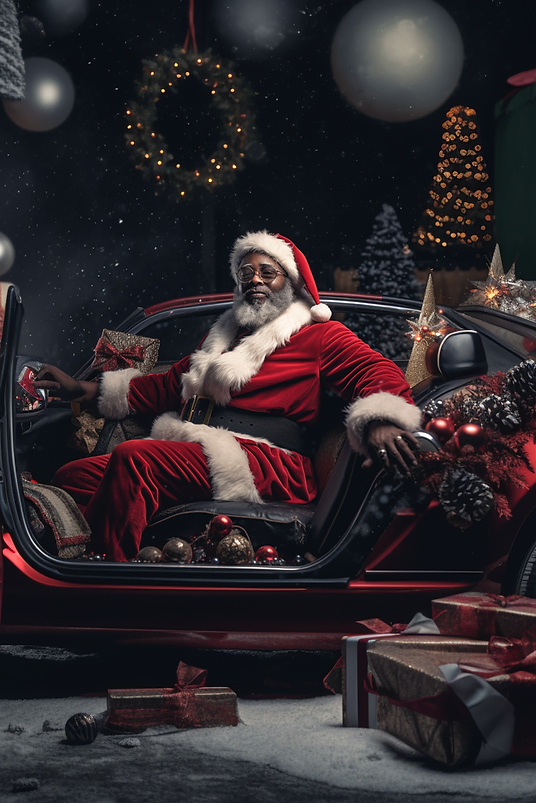 yoskibroski-a-realistic-full-view-photo-of-a-black-Santa-in-a--8f5ba792-a57a-4064-9a03-3ad