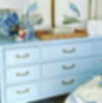 Thumbnail: Vintage Henry Link Bali Hai Faux Bamboo 9 Drawer Dresser