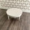 Thumbnail: Vintage Round Coffee Table Lacquered White Dove