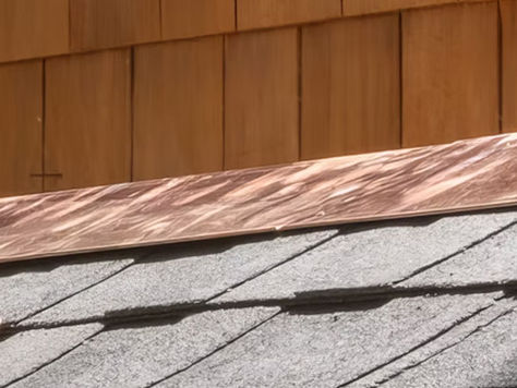closeup Residential roofing installation with modern materials and clean finish