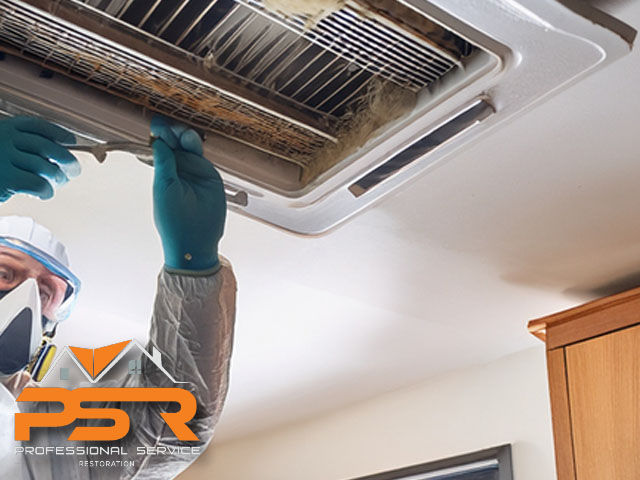 professional air duct cleaning miami floria expert technician working