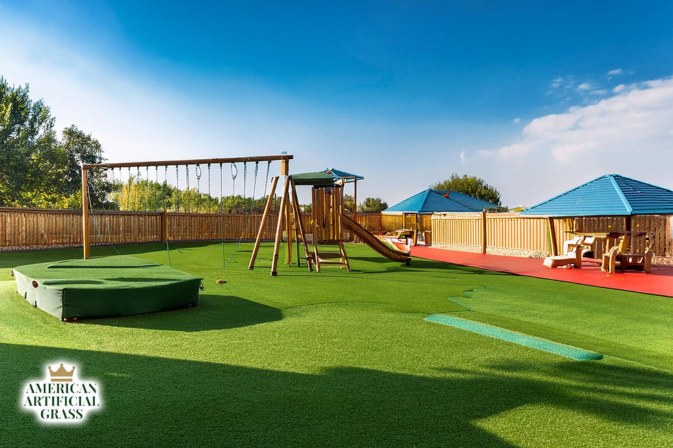 artificial grass outdoor play area playground