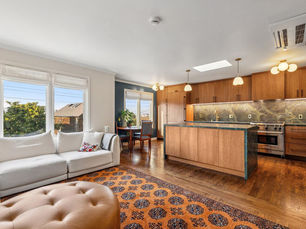 modern San Francisco home interior remodel remodeling with open layout, natural light, sleek finishes, high-end design