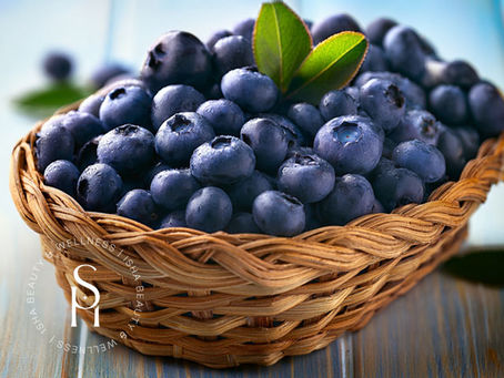 ISHA Beauty & Wellness basket of fresh blueberries