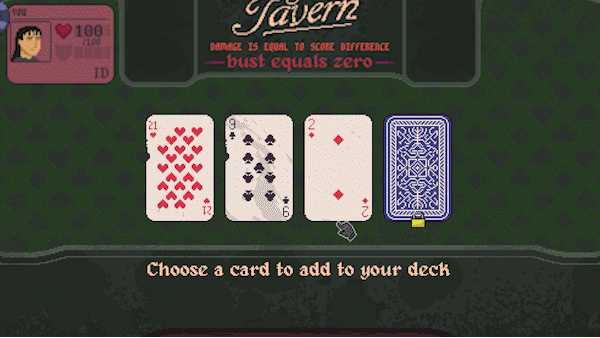 A gif looking at different cards in the deck
