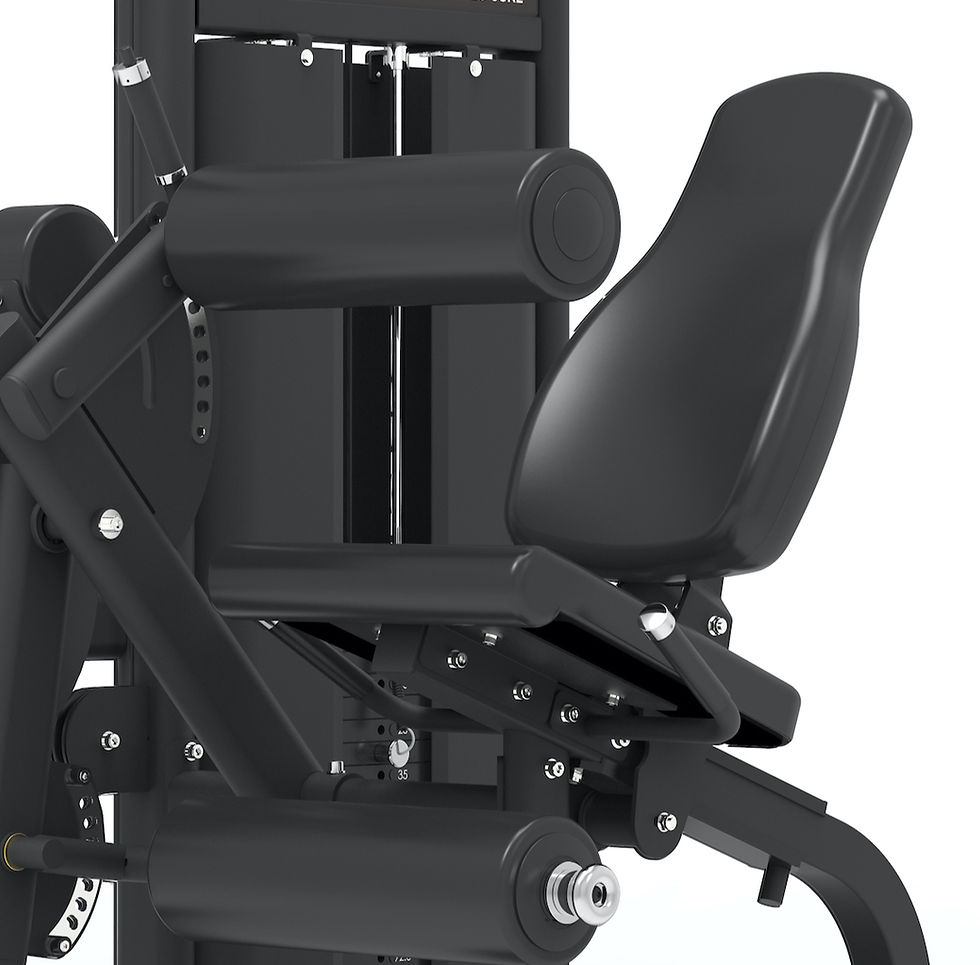 Thumbnail: Seated Leg Extension and Seated Leg Curl, designed to help strengthen and define the front and back of your legs