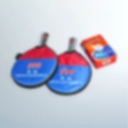 ESPORT 2 PROFESSIONAL TWO-SIDED RACKETS WITH PROTECTIVE COVER
