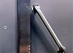 Smokehouse door handle