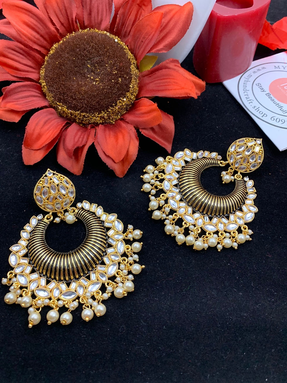Thumbnail: Earrings - 🎨 Manjula Ladli, Beloved Collection 💎