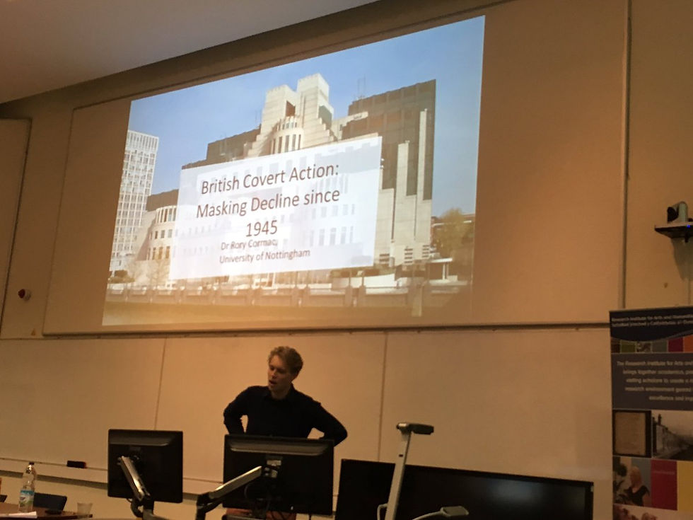 Dr Rory Cormac discusses the history and role of British covert action