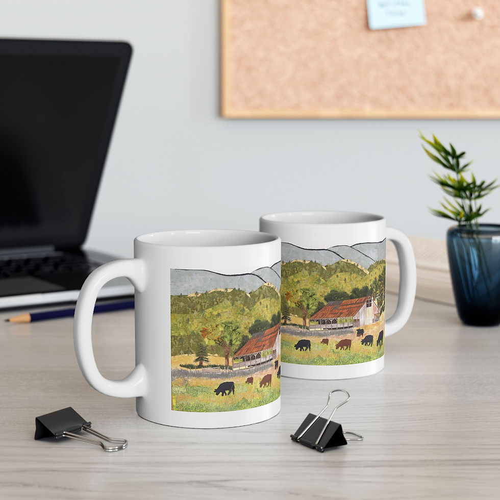 Thumbnail: Coffee Mug - Colusa County Foothills Barn , Ceramic Mug 11oz