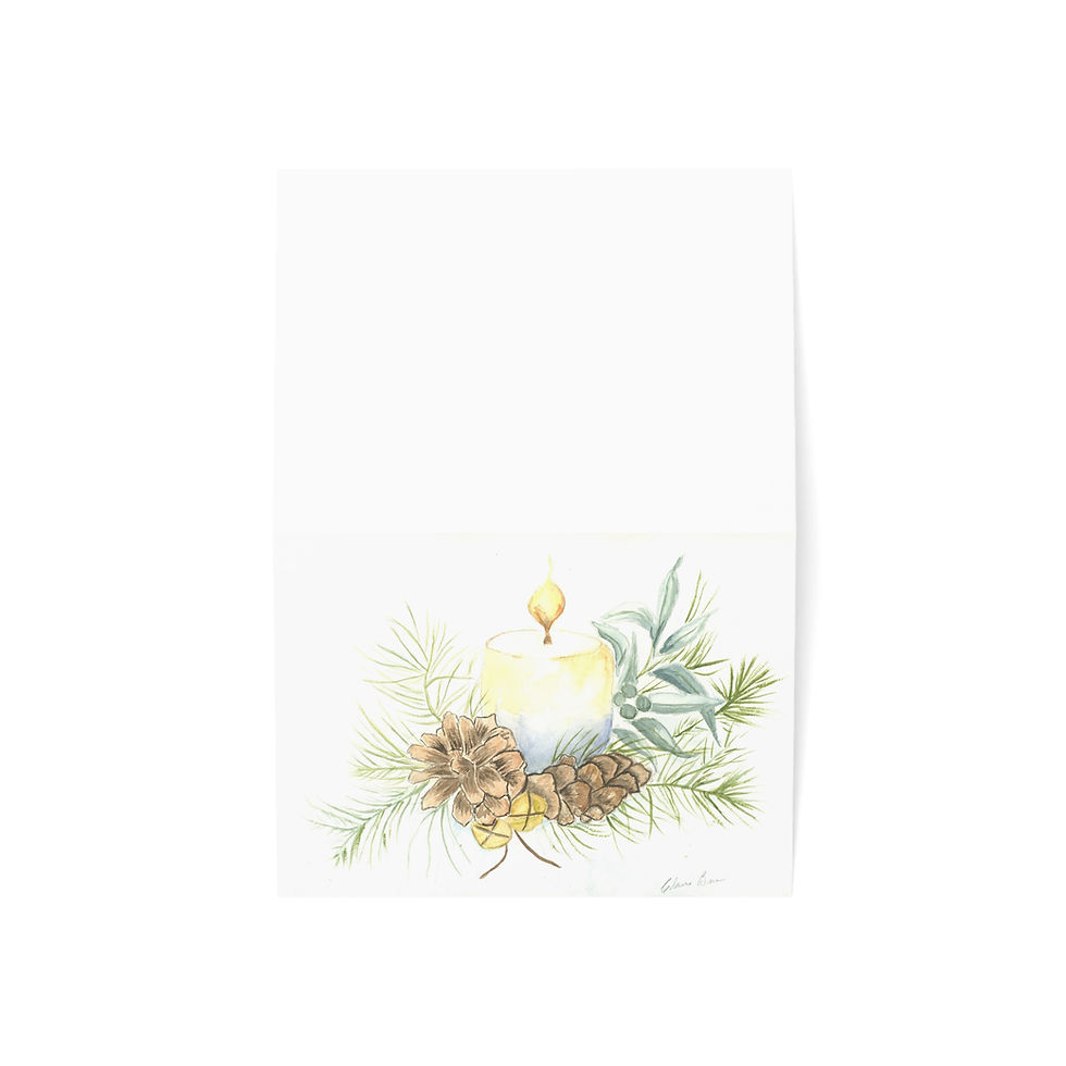 Thumbnail: Light Up The Holidays - Watercolor Art, Any Occasion, 1-50pcs   