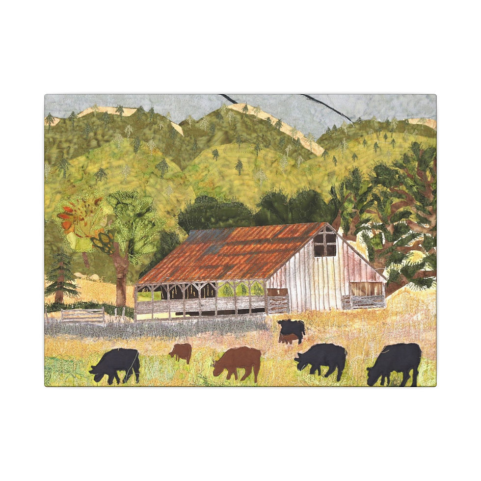 Ranch West of Maxwell Calif,  Canvas Print, Home Decor, Wall Art, Barn Art, 