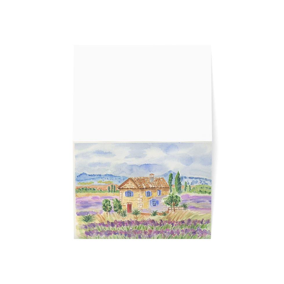 Thumbnail: Lavender in Provence - Watercolor , Any Occasion, 1-50pcs
