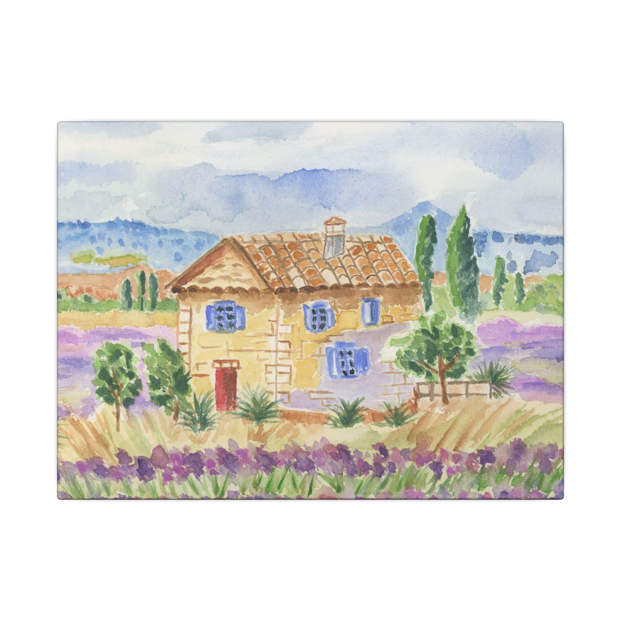 Lavender In Provence Canvas Print, Home Decor, Wall Art, Gift, Floral Art, 