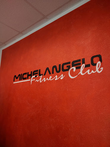 scritta fitness rossa