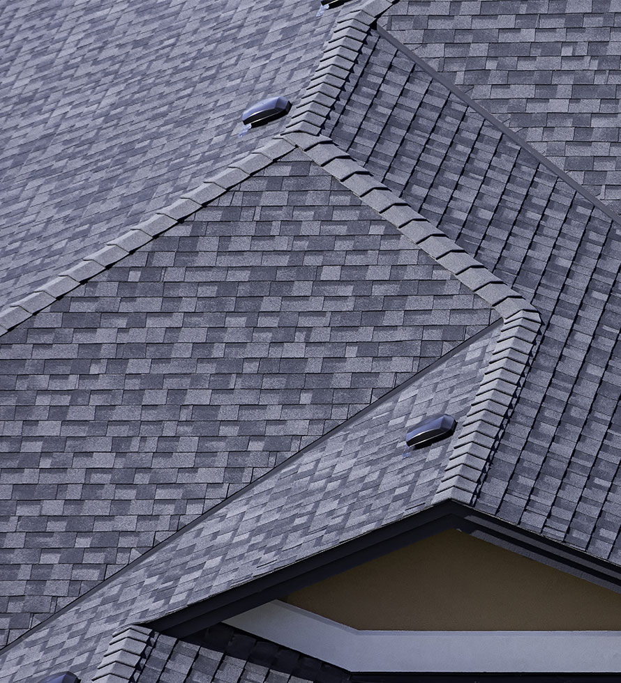 Commercial shingle roof.