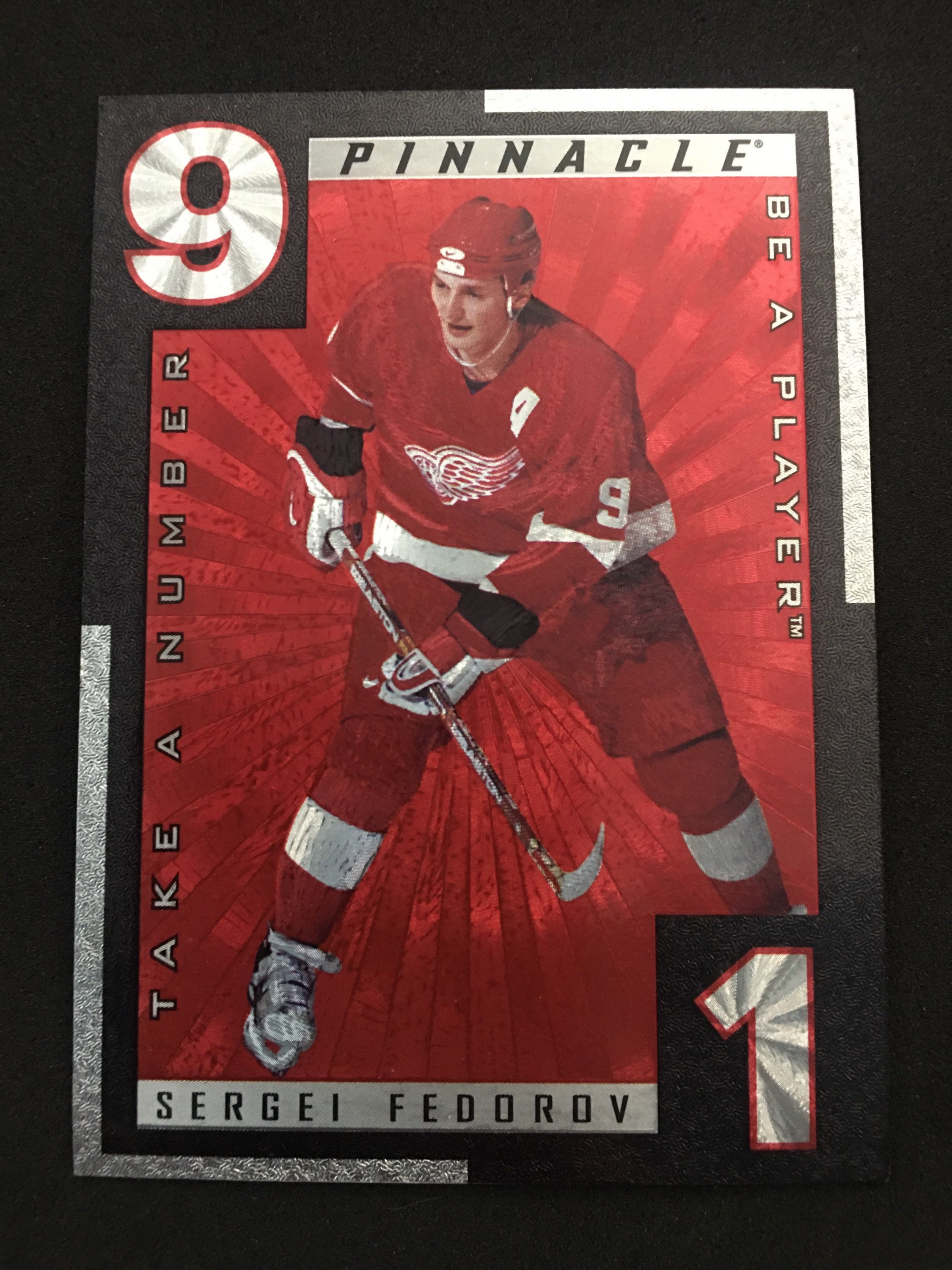 97-98 Pinnacle Take A Number - Sergei Fedorov TN5