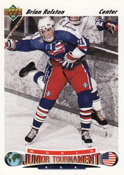 699. Brian Rolston WJC  - 91-92 Upper Deck NHL - ROOKIE